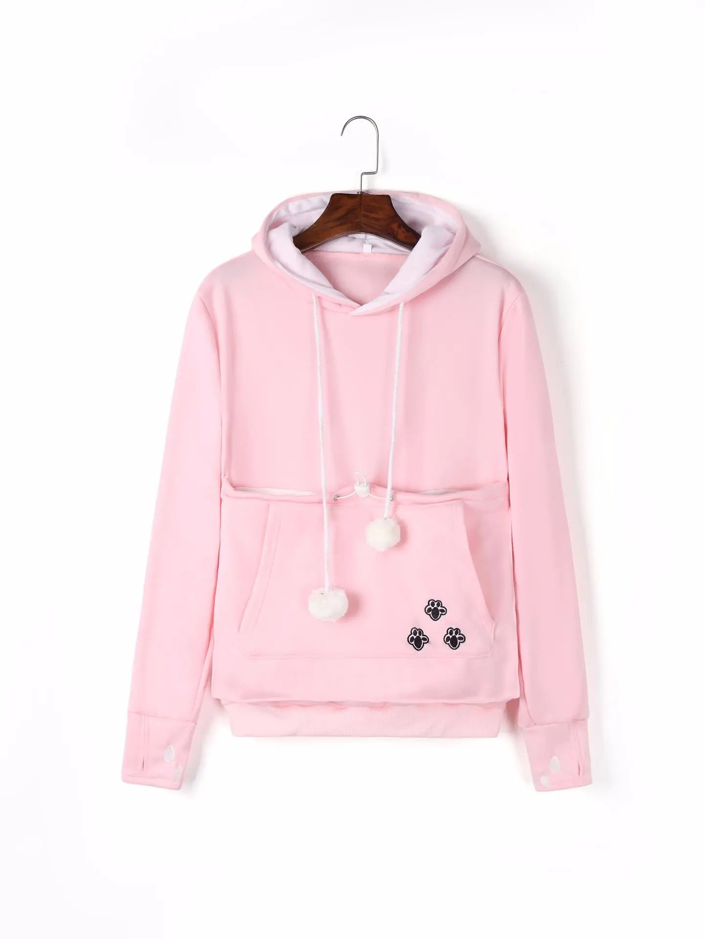 Cute Hoodies Pullover Sweatshirts With Pet Pocket For Cat Clothes Winter Women - Nadastore womens fashion