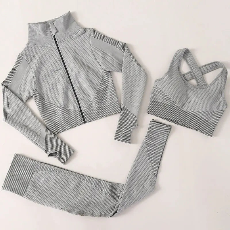 Seamless Yoga Suit Set null