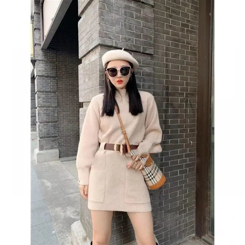 Knit bottoming dress null