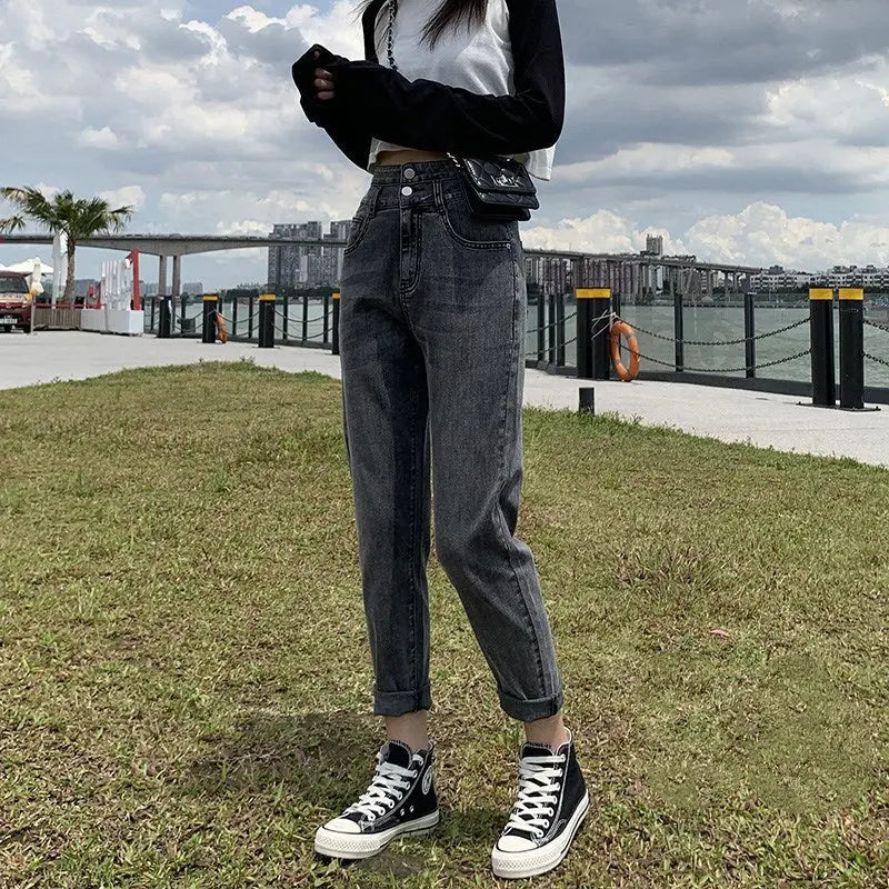 Smoky gray jeans null