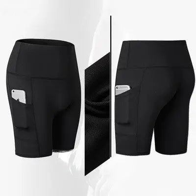 High waist yoga shorts fitness shorts null