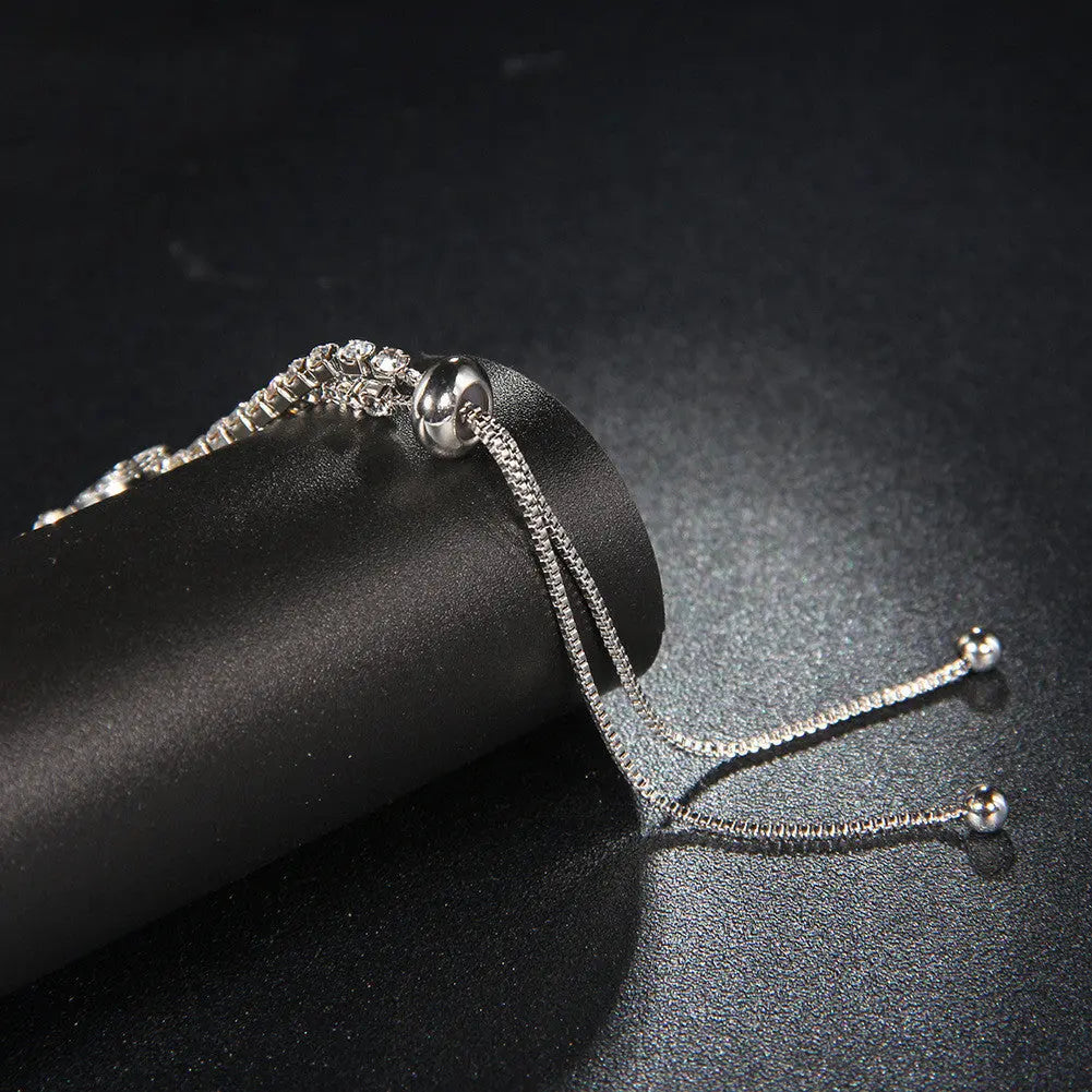 Light luxury micro-inlaid zircon bracelet null