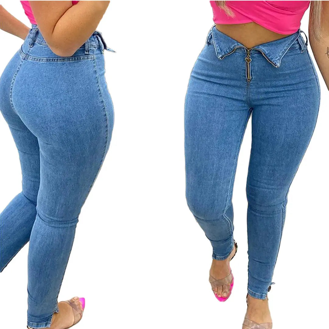 Fashion casual jeans with jeans null