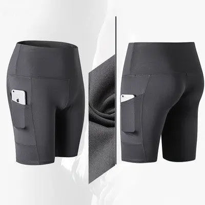 High waist yoga shorts fitness shorts null