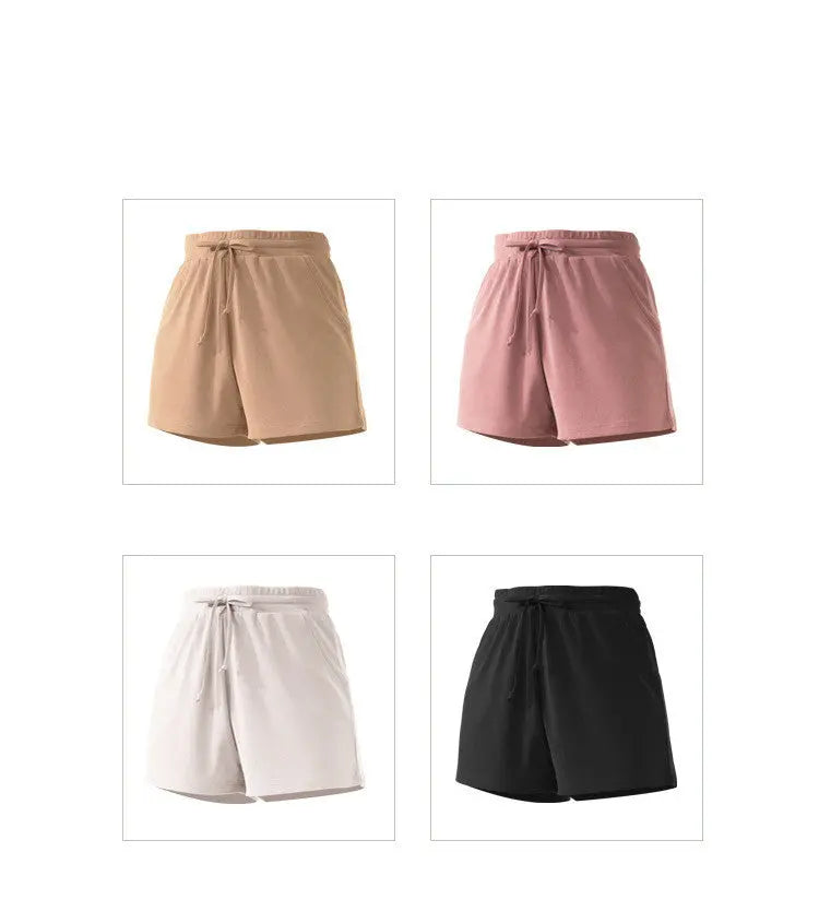 Lace Wide Loose Shorts Women HipsRunning Sports Fitness Fashion Casual Yoga Shorts null
