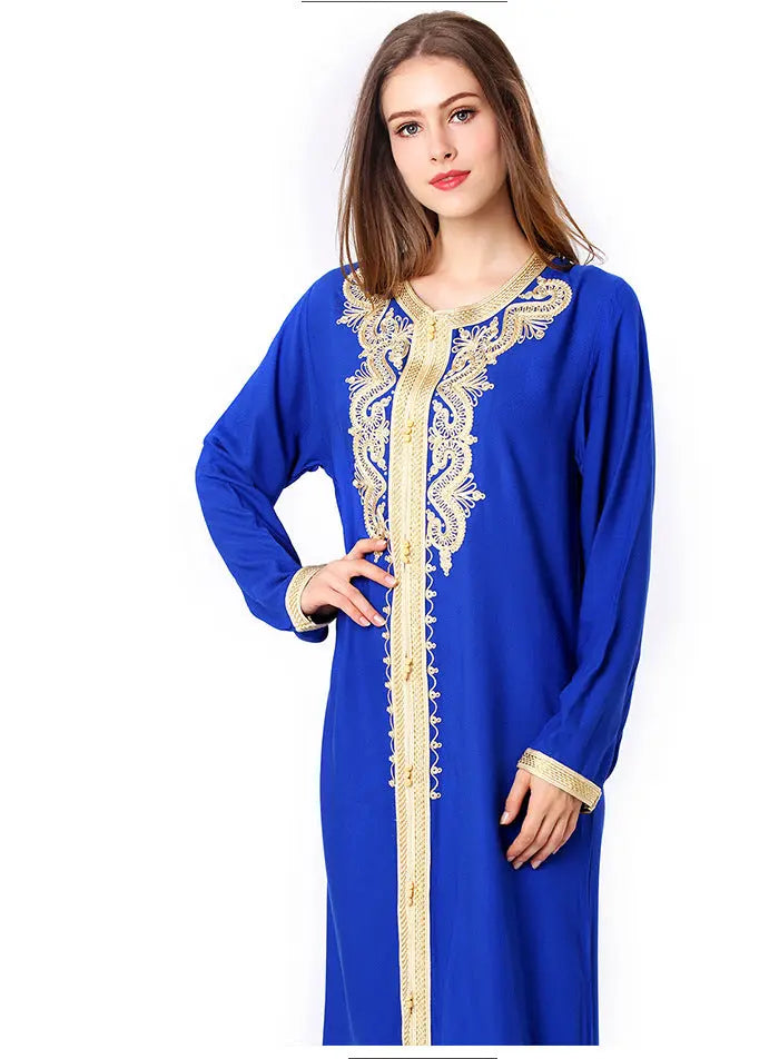 Muslim Embroidered Lace Dress Dress null