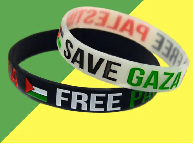 Palestine Flag Silicone Wristband Palestine Bracelet Gaza Gaza Palestine Bracelet null