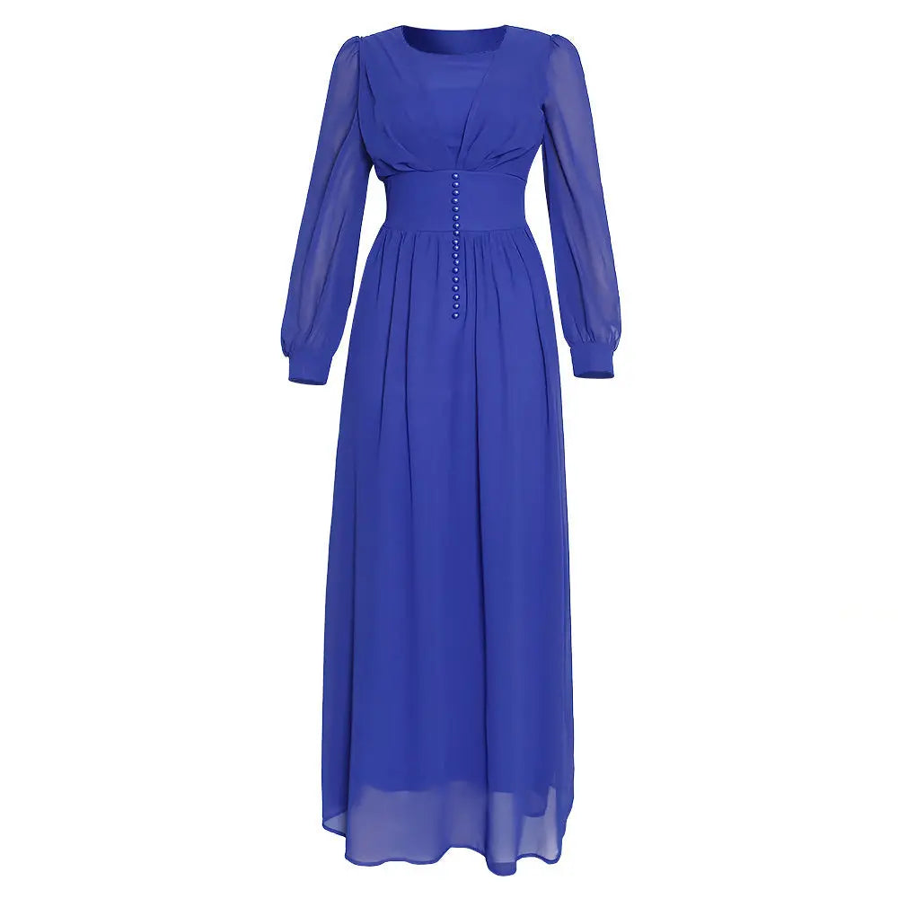 Muslim Women's Clothing Long Sleeve Chiffon Dress null