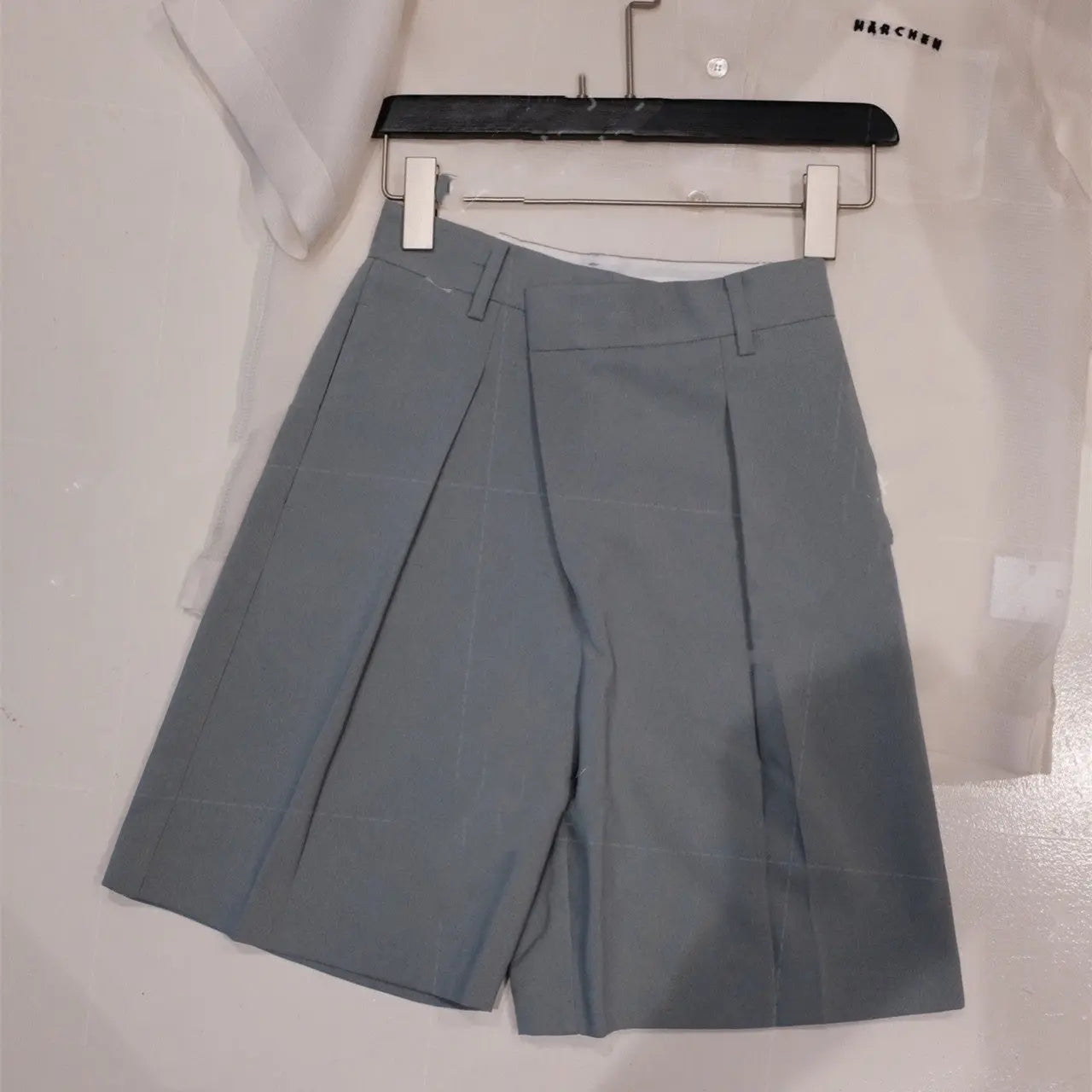 Bermuda Shorts Suit Diagonal Placket Shorts Shorts null