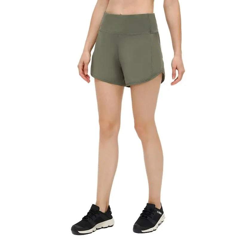 Women's Yoga Shorts Back Zip Pocket Sports Shorts null