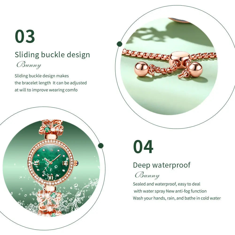 New Women's Premium Luxury Waterproof Bracelet Watch null