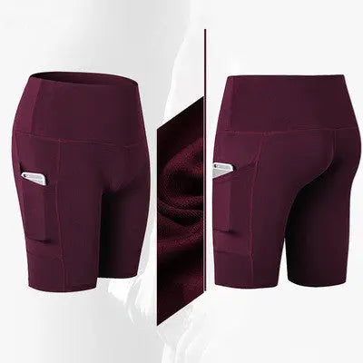 High waist yoga shorts fitness shorts null