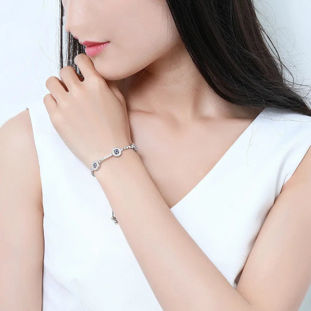 Light luxury micro-inlaid zircon bracelet null