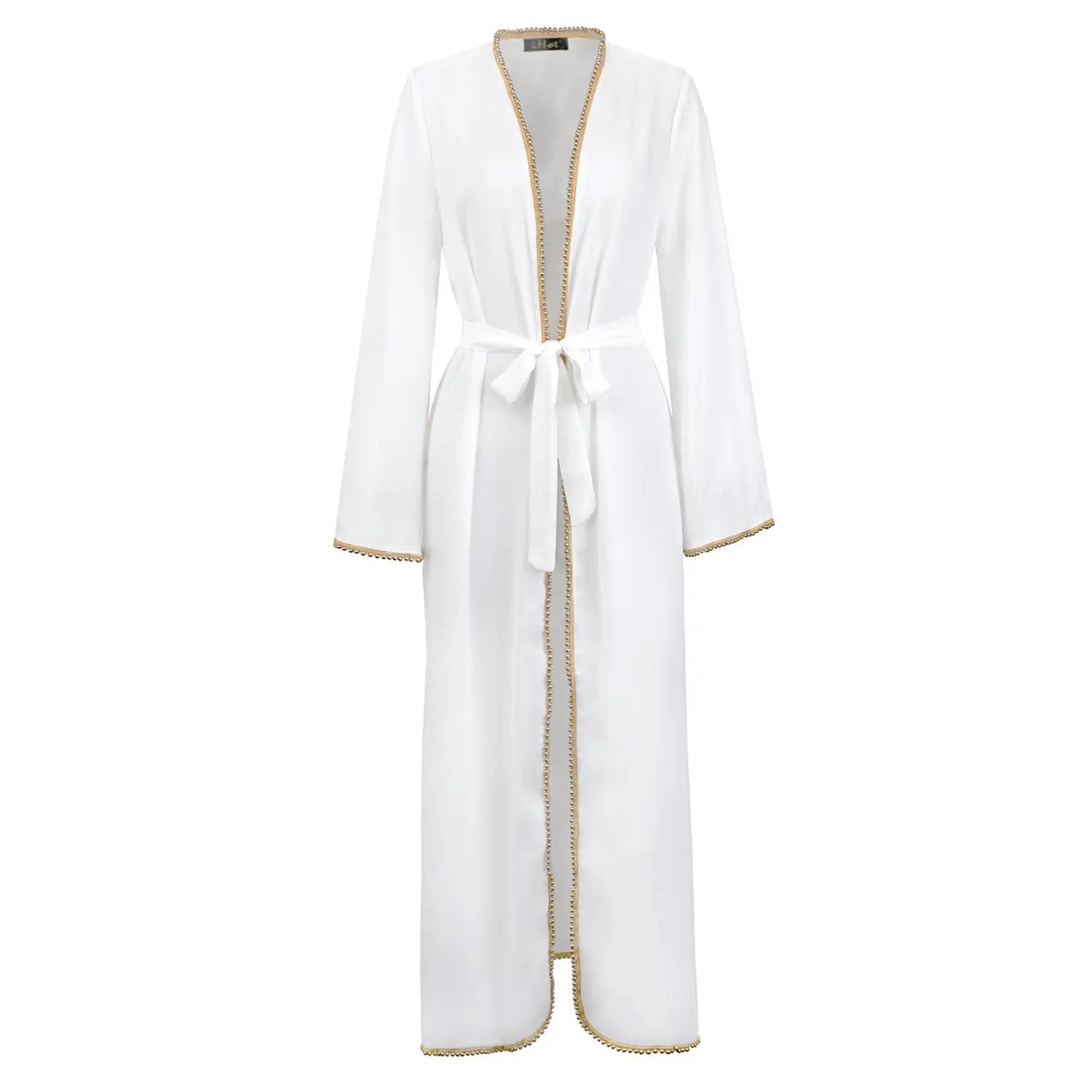 Bandage cardigan robe Muslim dress null