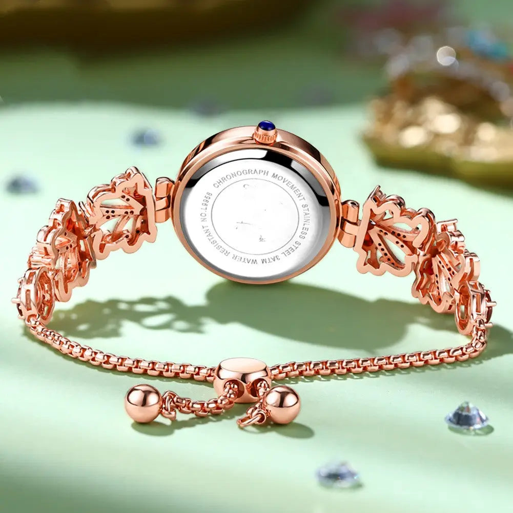 New Women's Premium Luxury Waterproof Bracelet Watch null