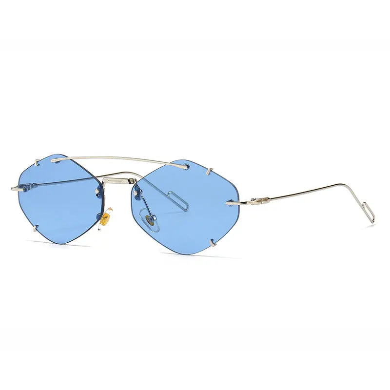 Metal Frameless Sun Glasses Women null