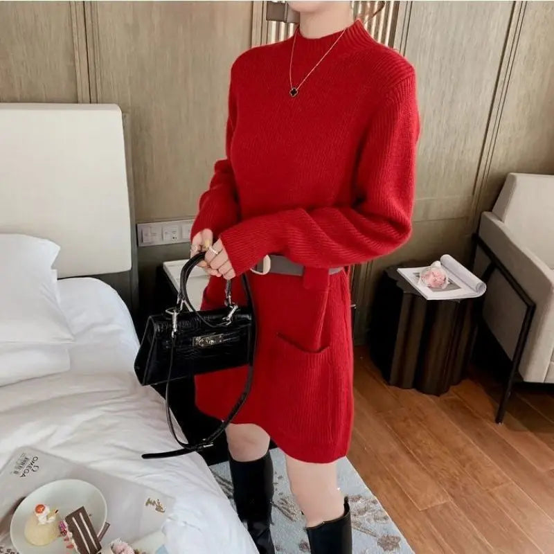 Knit bottoming dress null