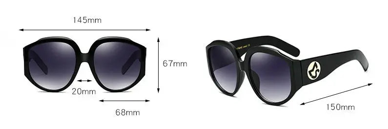 New Arrival Oversize Women Round Sun Glasses Fashion Ladies Olive Frames Glasses null