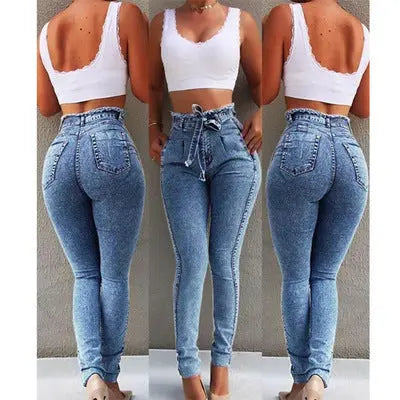 Fringed jeans null