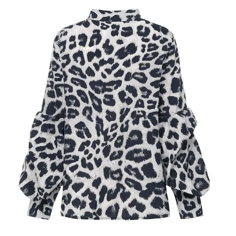 Women Sexy Leopard Print Tops null