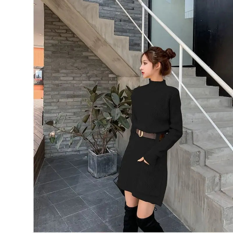 Knit bottoming dress null