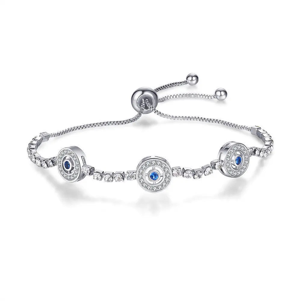 Light luxury micro-inlaid zircon bracelet null