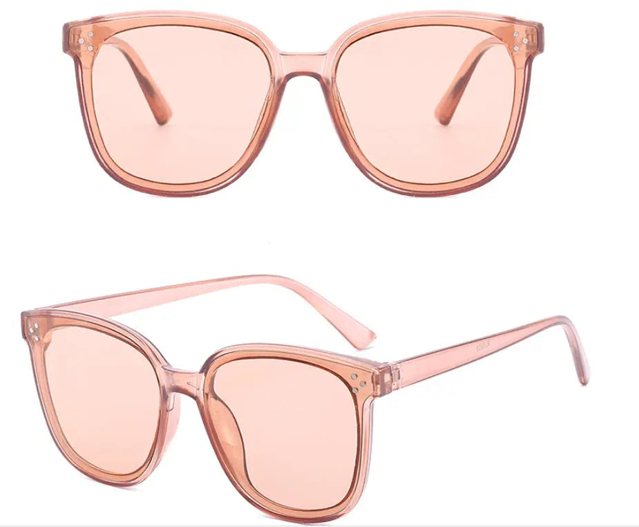 Rectangle Sunglasses Women Rimless Square Sun Glasses null