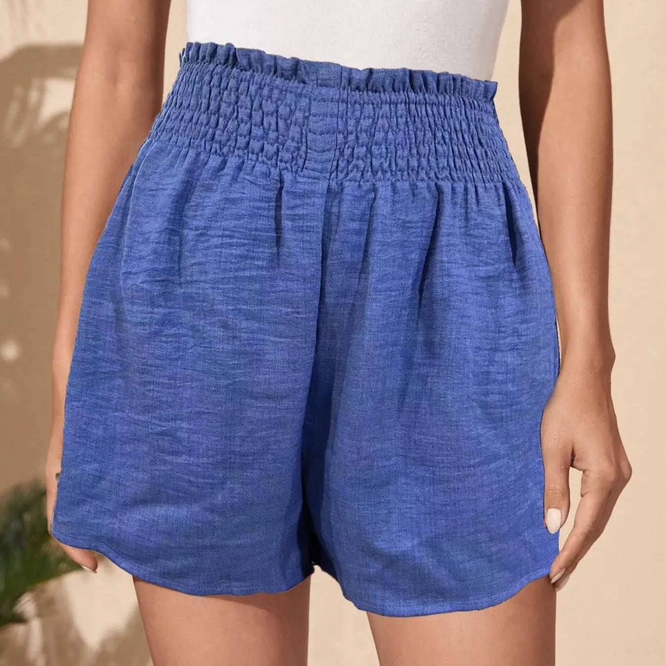 Women's Shorts, Fashionable Summer Casual Shorts, High Waisted Lightweight Shorts, Beach Shorts null
