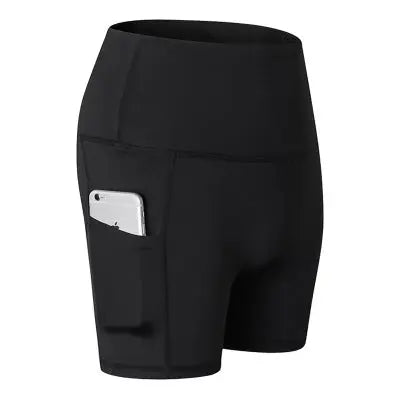 Three-point yoga shorts null