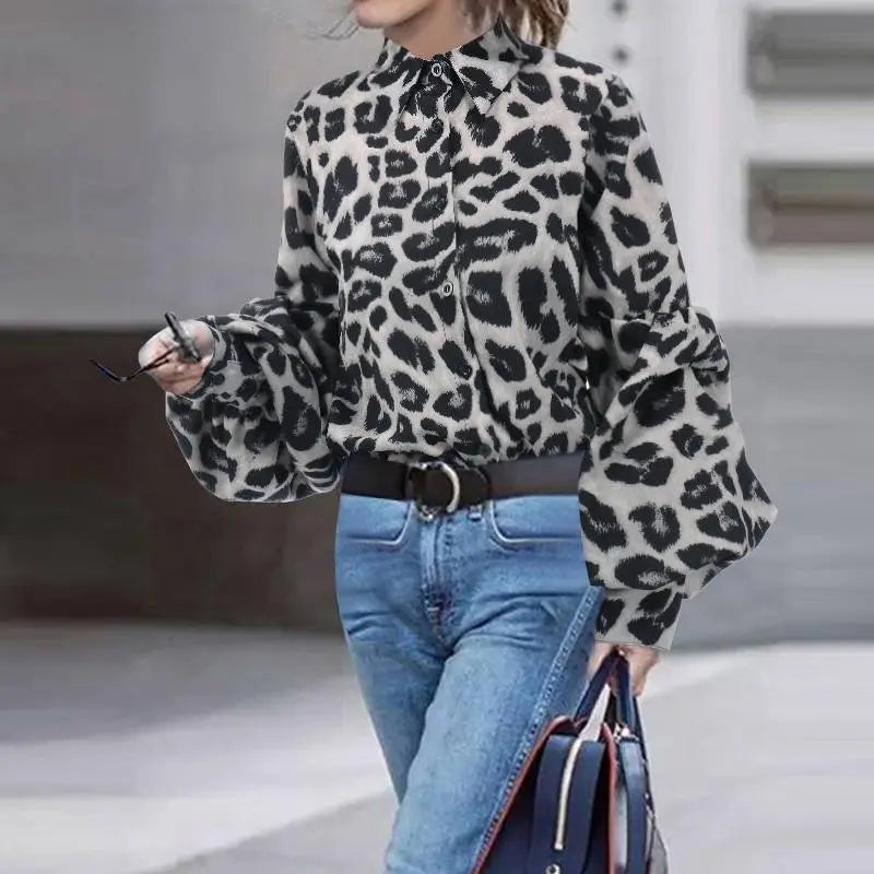 Women Sexy Leopard Print Tops null