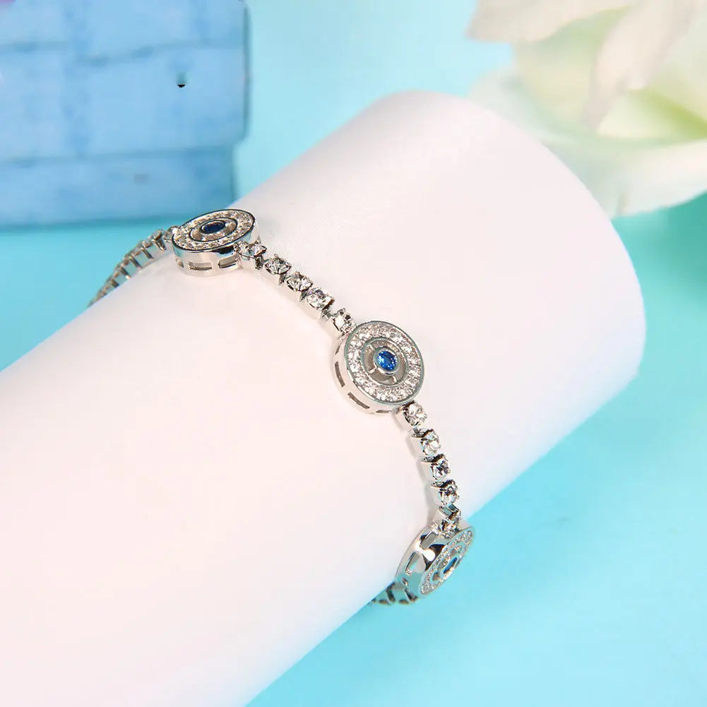 Light luxury micro-inlaid zircon bracelet null