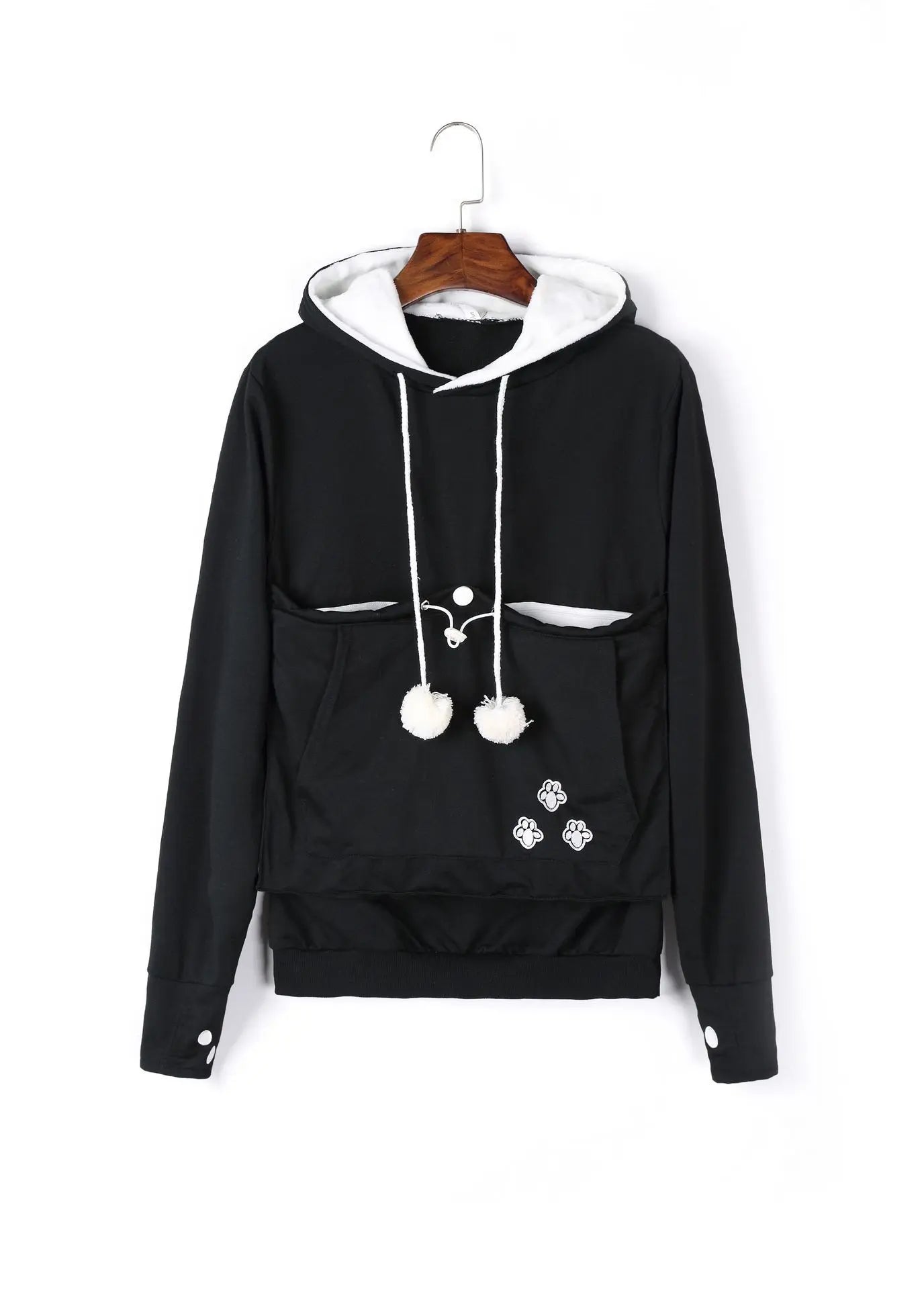 Cute Hoodies Pullover Sweatshirts With Pet Pocket For Cat Clothes Winter Women - Nadastore womens fashion
