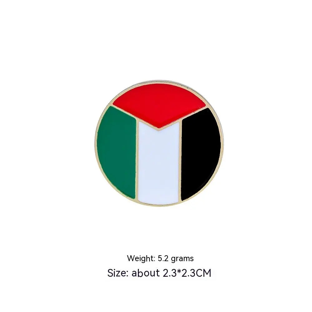 Fashion Simple Free Palestine Flag Brooch null