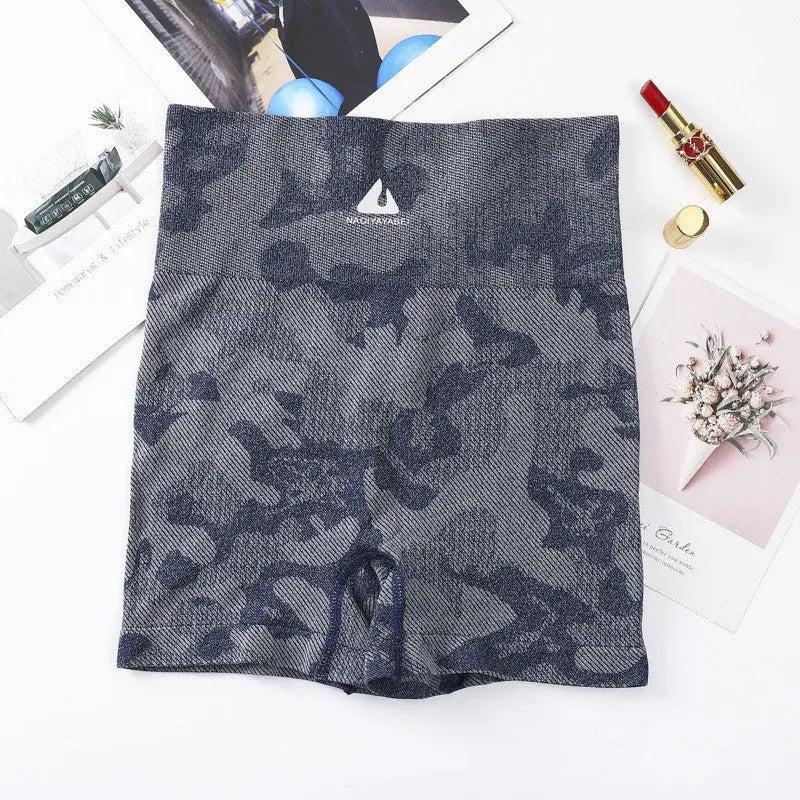 Print Gym Yoga Shorts Soft Workout Yoga Running Shorts Summer null