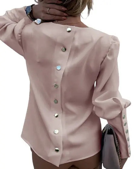 Elegant Women Button Blouse Shirt null