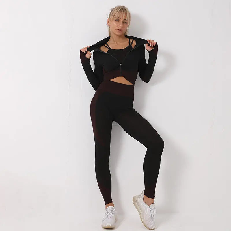 Seamless Yoga Suit Set null