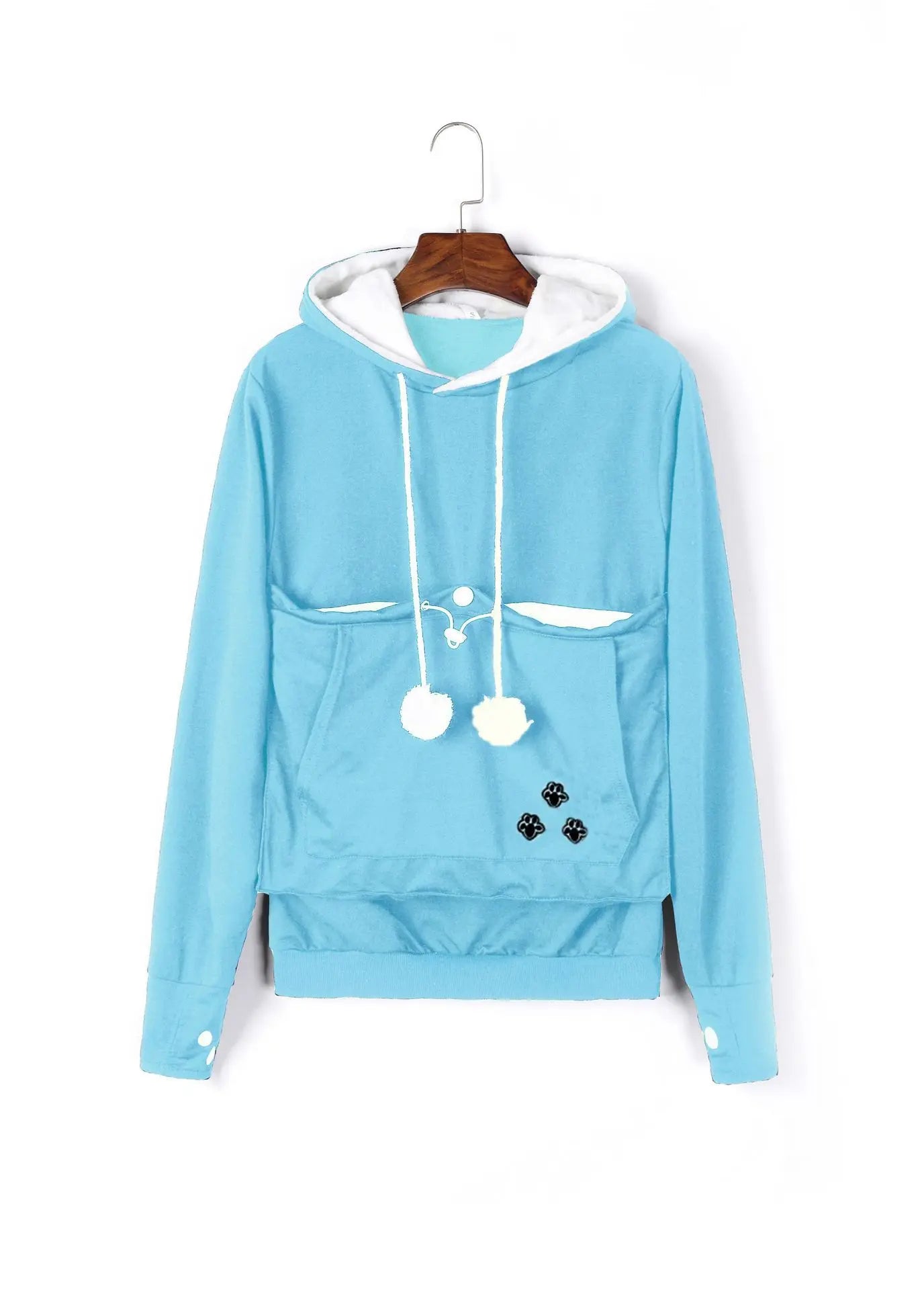 Cute Hoodies Pullover Sweatshirts With Pet Pocket For Cat Clothes Winter Women - Nadastore womens fashion