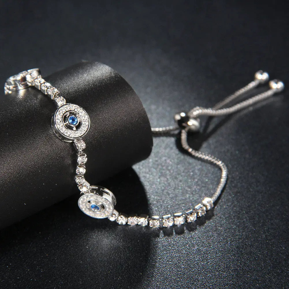 Light luxury micro-inlaid zircon bracelet null