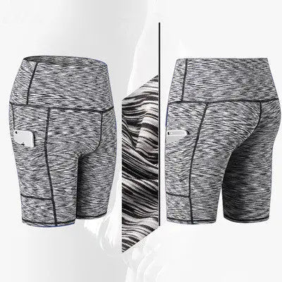 High waist yoga shorts fitness shorts null