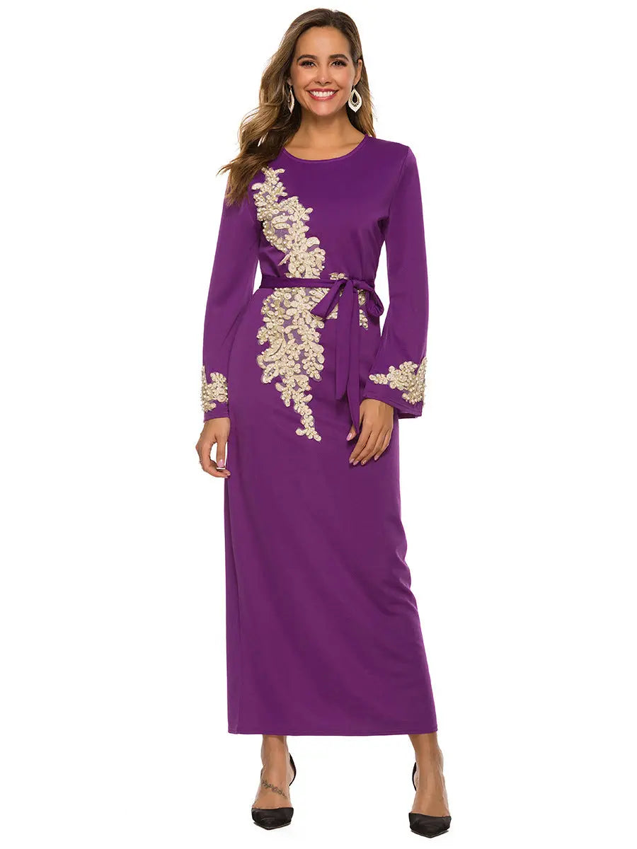 Muslim embroidered dress null