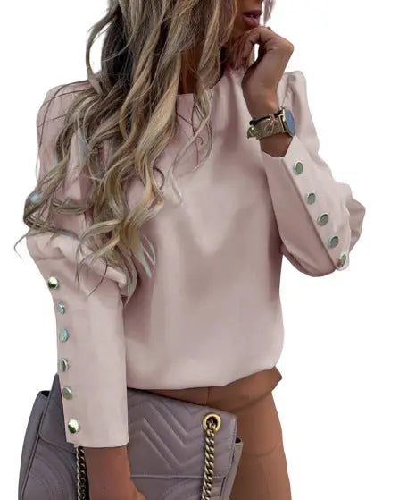 Elegant Women Button Blouse Shirt null
