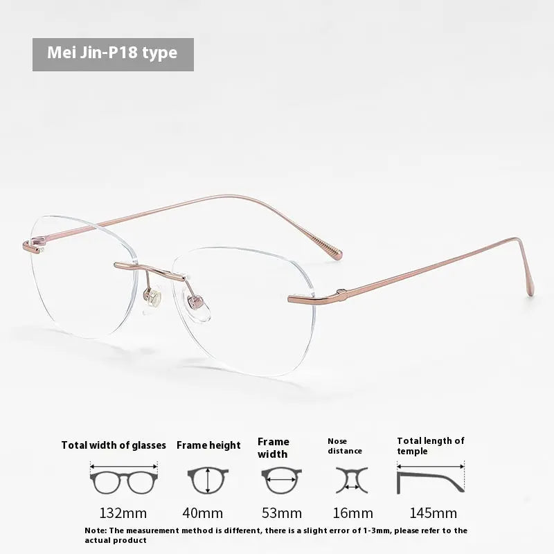Fashion Graceful Personality Frameless Glasses Women null