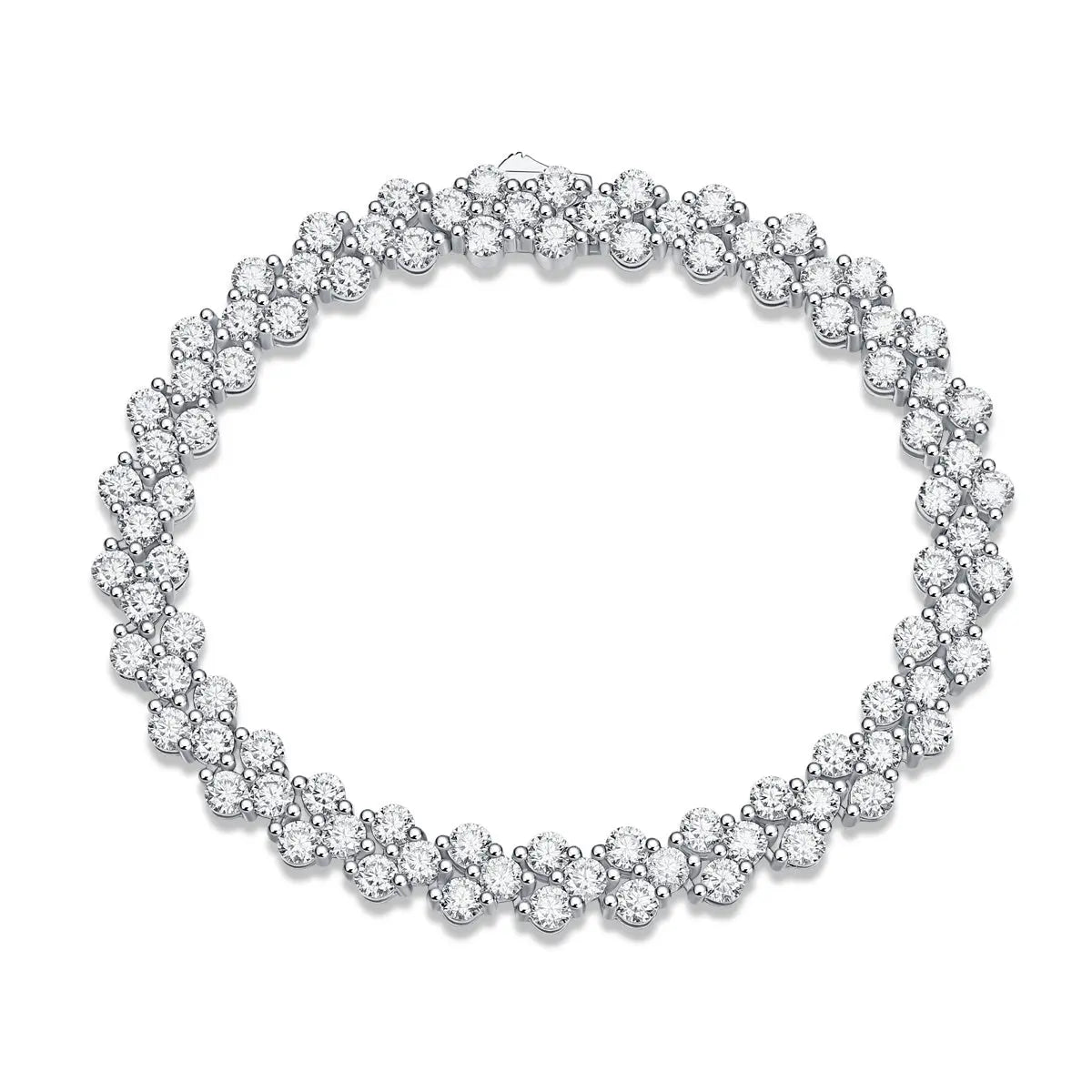 Kanong Luxury Fashion Mossan Diamond S925 Silver Bracelet null