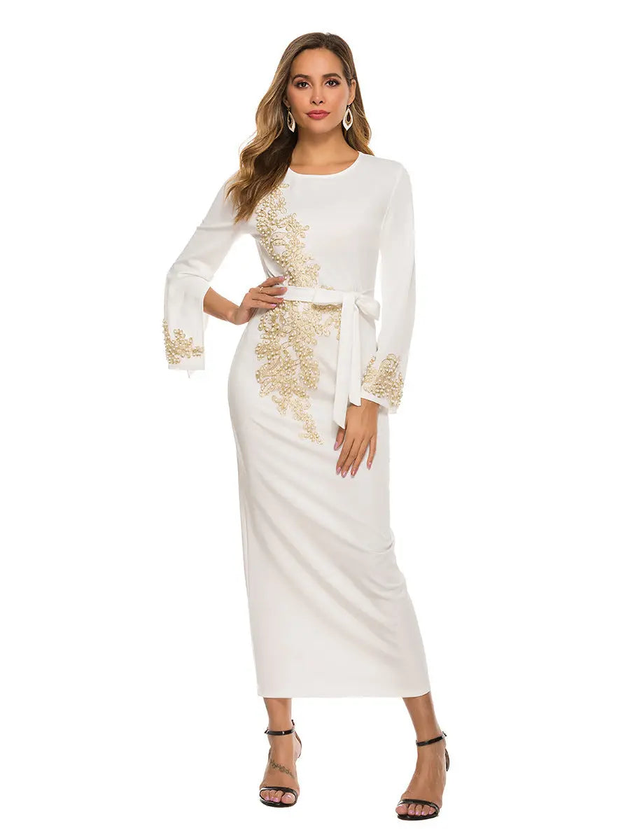 Muslim embroidered dress null