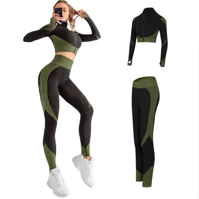 Seamless Yoga Suit Set null
