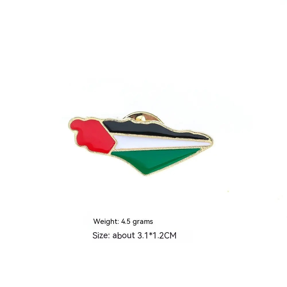 Fashion Simple Free Palestine Flag Brooch null