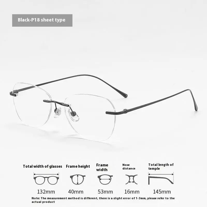 Fashion Graceful Personality Frameless Glasses Women null