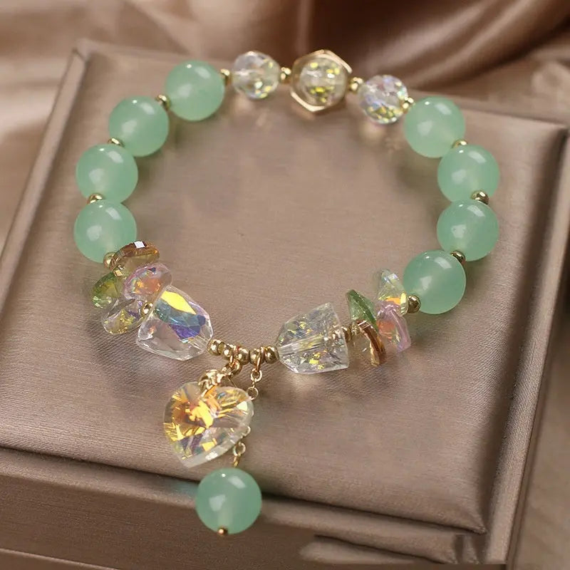 Aquamarine Crystal Bracelet For Women Affordable Luxury Fashion null