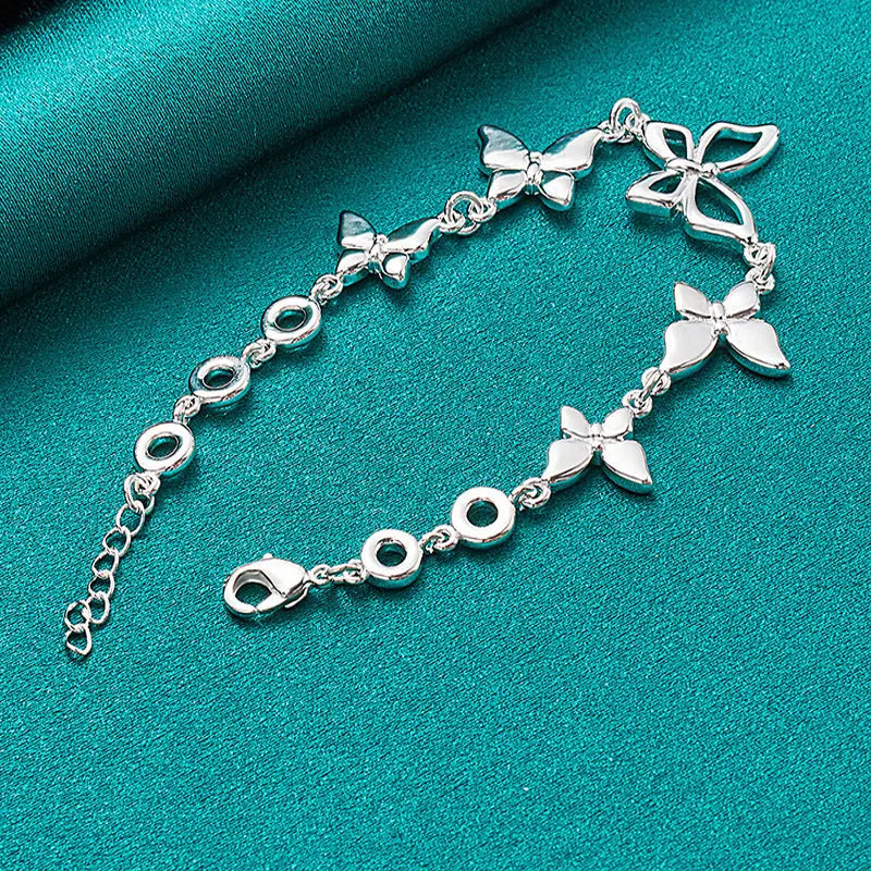 Retro Light Luxury Hollow Butterfly Bracelet null