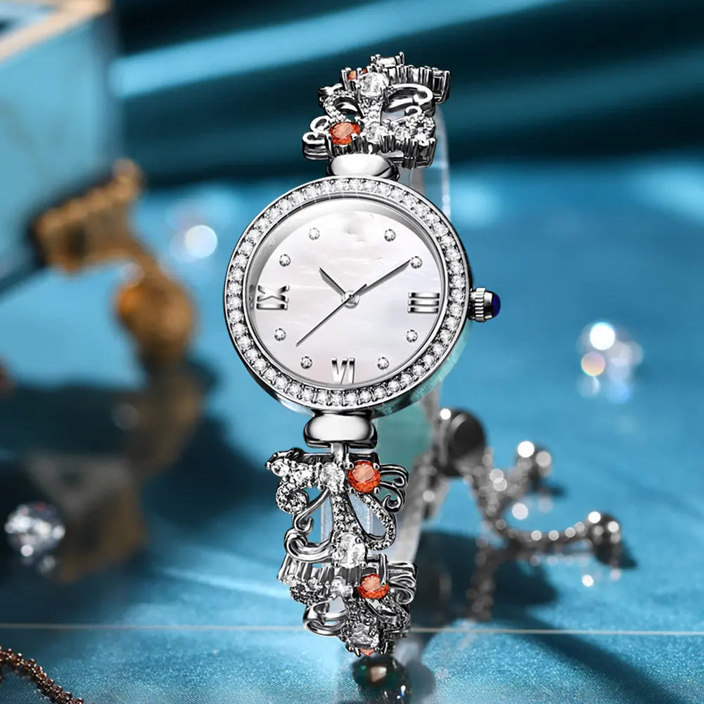 New Women's Premium Luxury Waterproof Bracelet Watch null